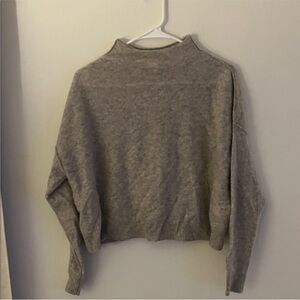 Pilcro Heather Gray Women's Turtleneck Sweater